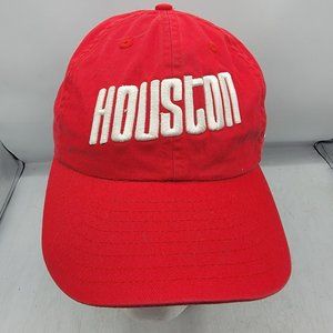 Houston Rockets Red Hat Cap New Era Adjustable Comfort Big Logo Casual Sports